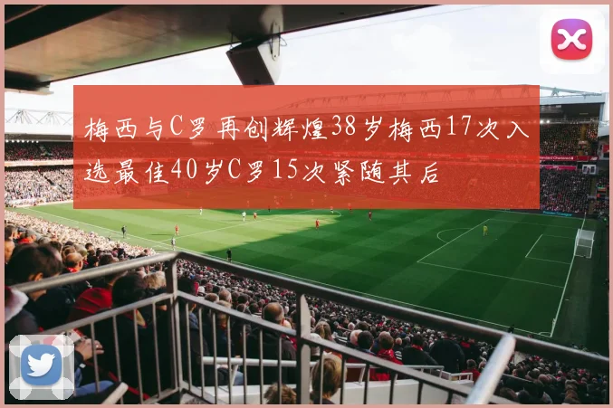 梅西与C罗再创辉煌38岁梅西17次入选最佳40岁C罗15次紧随其后